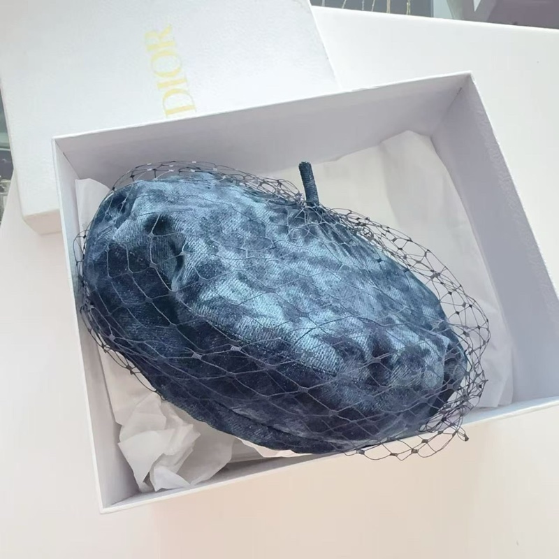 Dior牛仔網紗貝雷帽56碼 99新-3