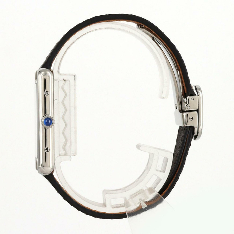 卡地亞 Tank Solo LM 獵豹錶盤 W5200016 精鋼石英腕錶-2