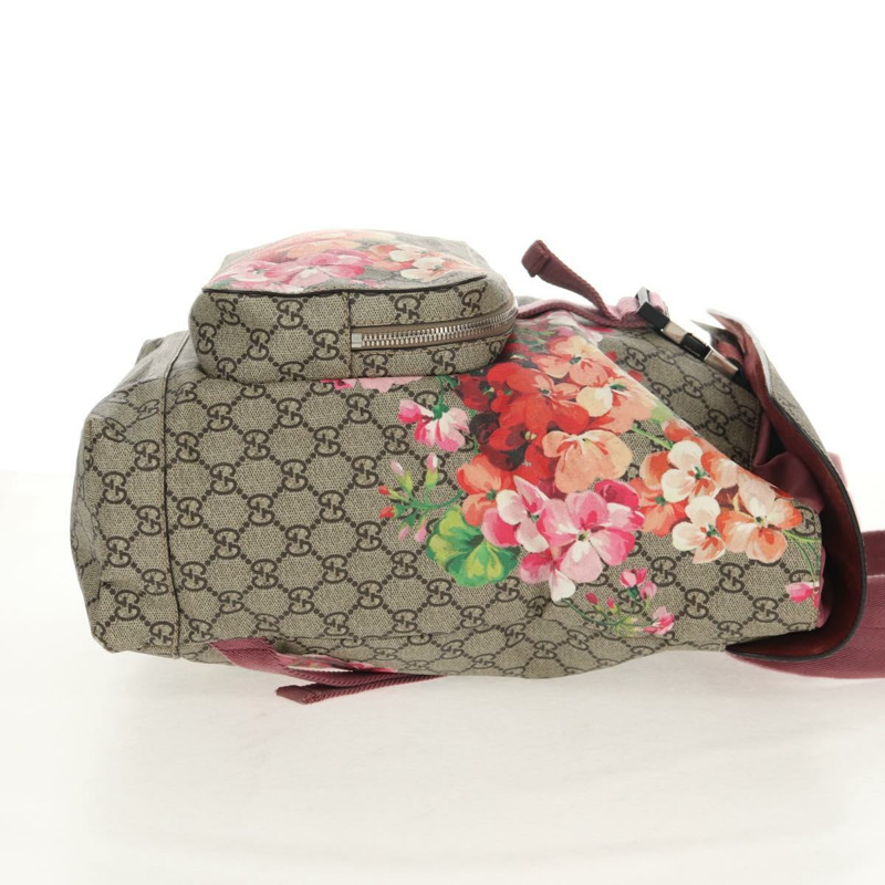 【日本直送】GUCCI GG Blooms 雙肩包 PVC 米色 銀色 405019 正品 152607A-3
