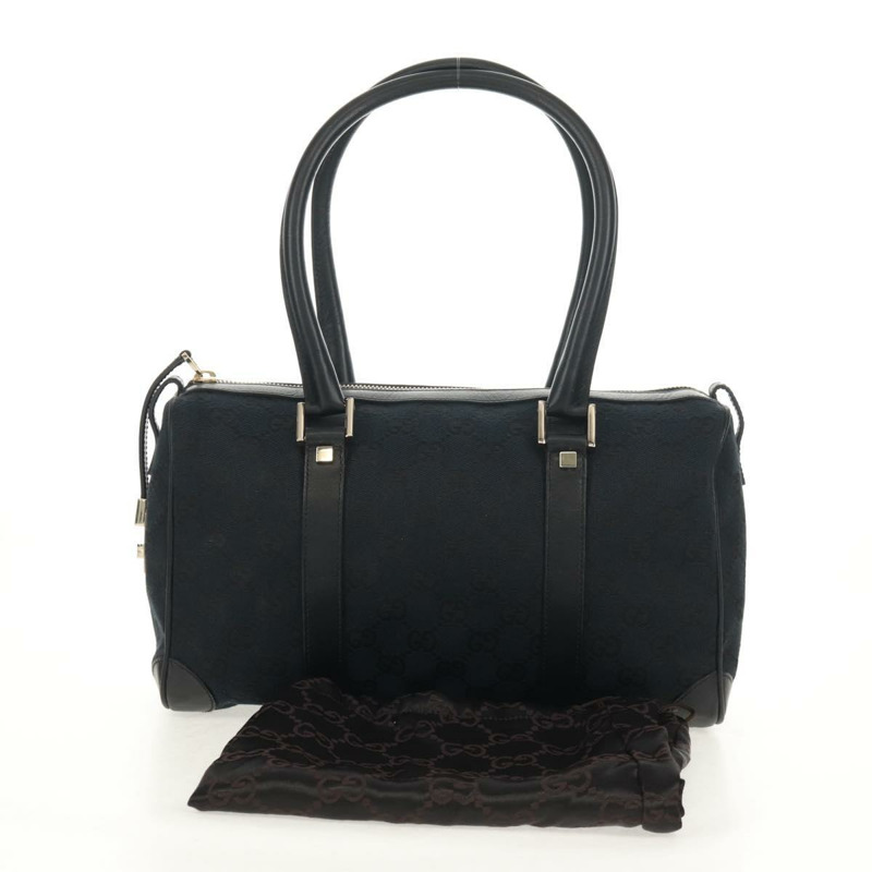 【日本直送】GUCCI GG帆布手提包 黑色 金色 000 0851 正品 am9595V-11