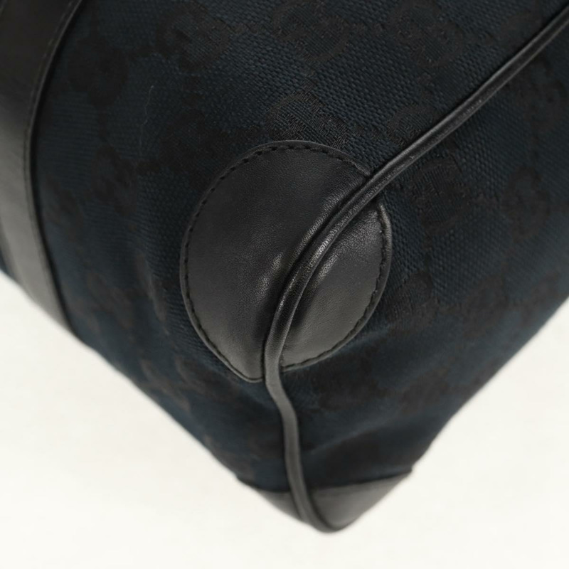 【日本直送】GUCCI GG帆布手提包 黑色 金色 000 0851 正品 am9595V-14