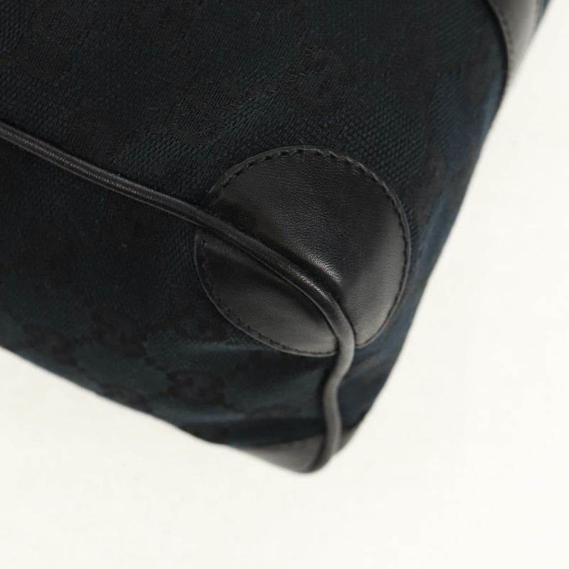 【日本直送】GUCCI GG帆布手提包 黑色 金色 000 0851 正品 am9595V-15