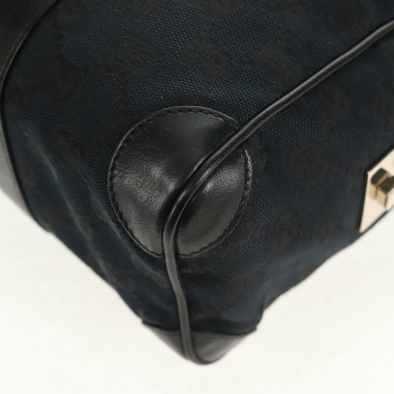 【日本直送】GUCCI GG帆布手提包 黑色 金色 000 0851 正品 am9595V-16