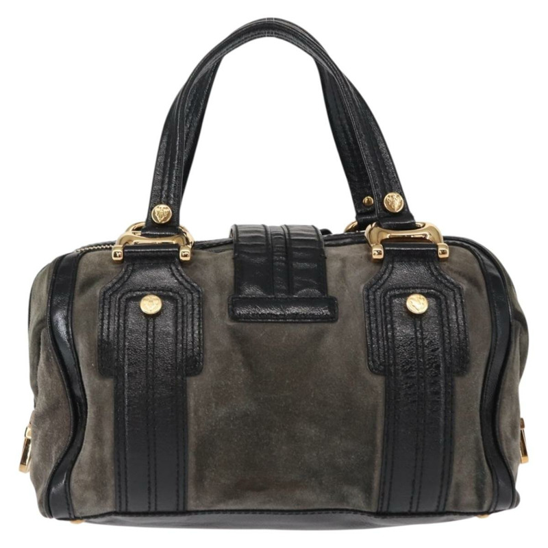 【日本直送】GUCCI Histeria 手提包 麂皮 黑色 金色 186235 正品 153859-1