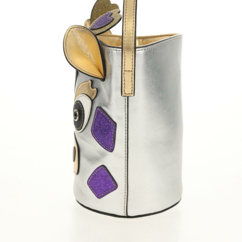 【日本直送】GUCCI 銀色真皮手提包 正品 153926M-2