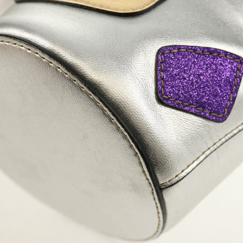 【日本直送】GUCCI 銀色真皮手提包 正品 153926M-14