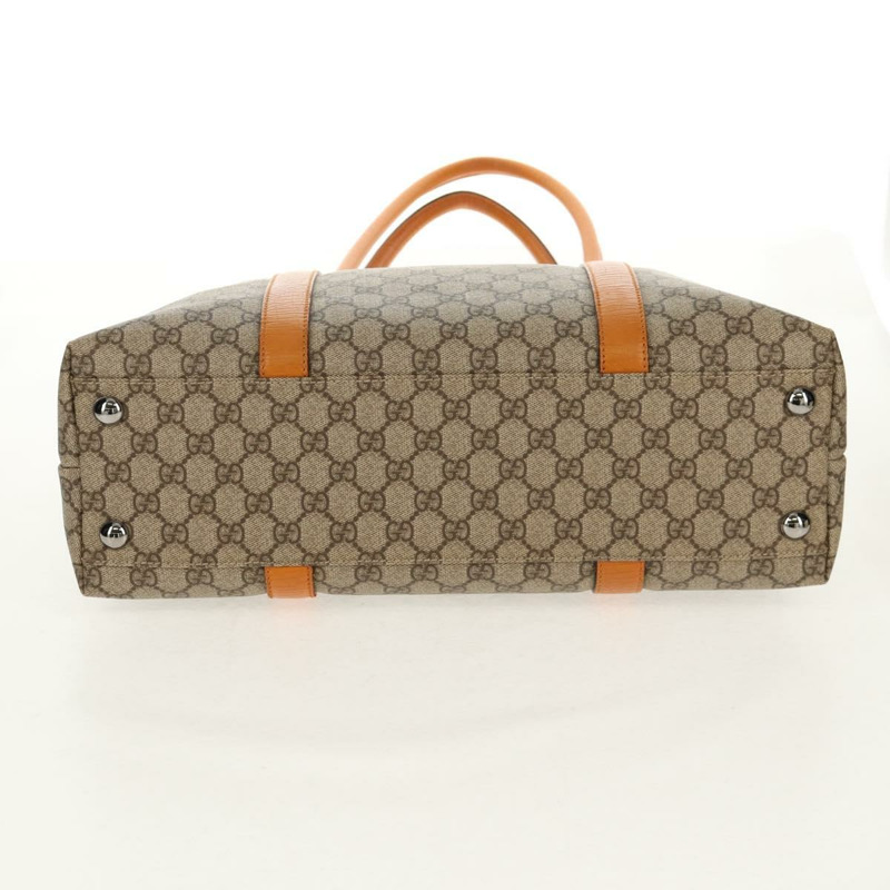 【日本直送】GUCCI GG Supreme 托特包 PVC 米色銀色 114288 正品 153030V-4