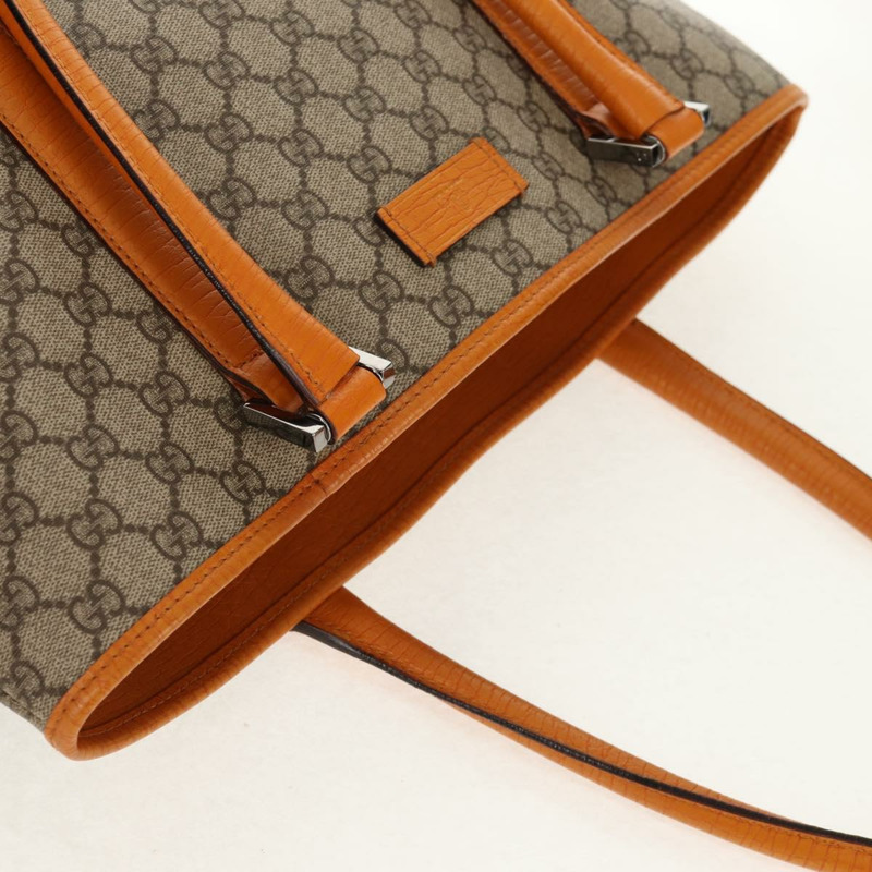 【日本直送】GUCCI GG Supreme 托特包 PVC 米色銀色 114288 正品 153030V-5
