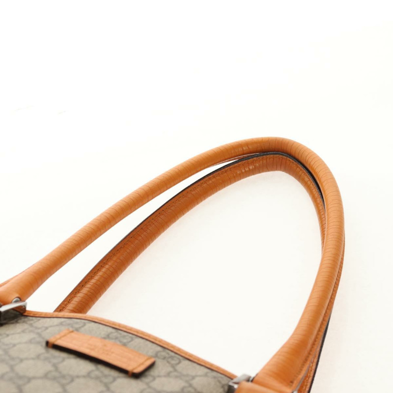 【日本直送】GUCCI GG Supreme 托特包 PVC 米色銀色 114288 正品 153030V-13