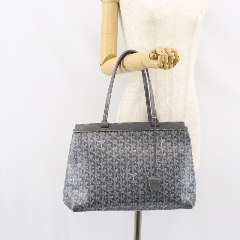 【日本直送】GOYARD 人字紋 Belcious PM 手袋 PVC 皮革灰正品 ep12155-21