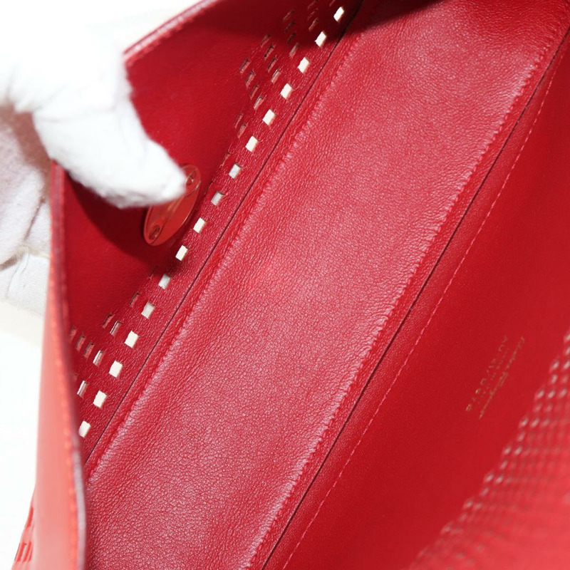 【日本直送】Salvatore Ferragamo 鏈條單肩包 皮革 紅色 金色 正品 148629V-9