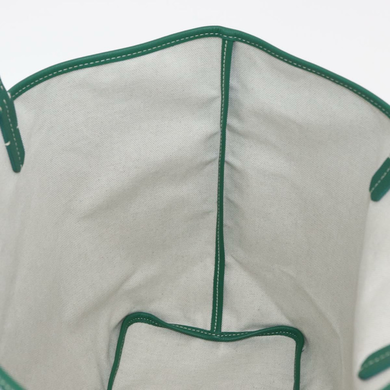 【日本直送】GOYARD 人字紋 Saint Louis PM 手提包 PVC 綠色 正品 151376SM-16