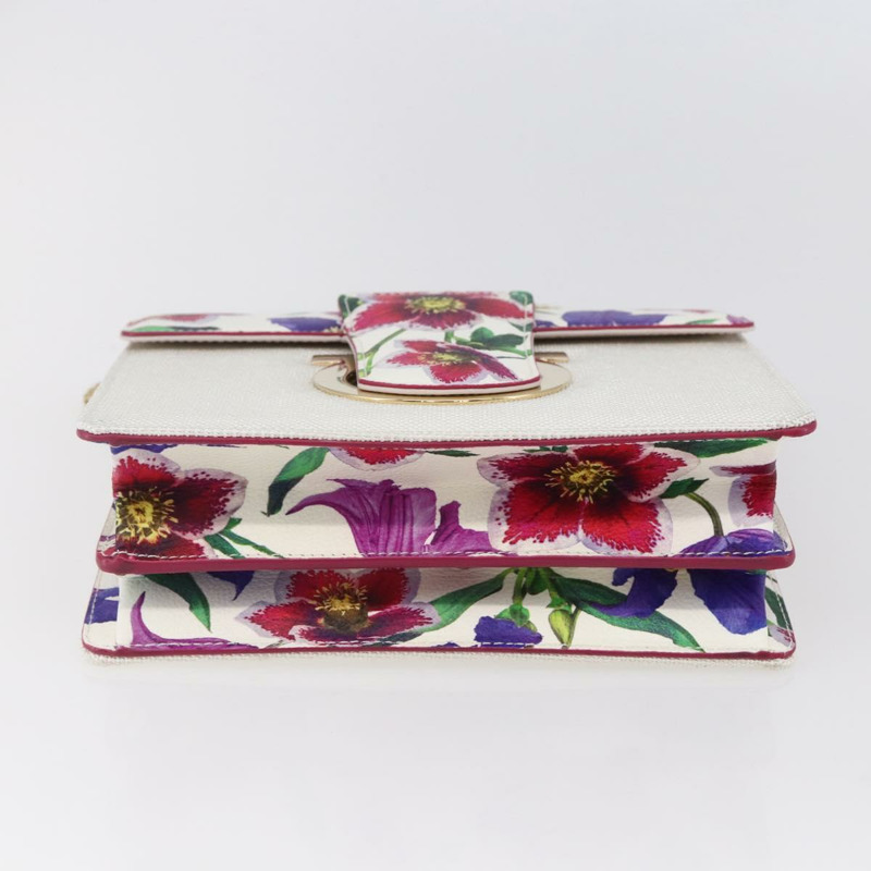 【日本直送】Salvatore Ferragamo Chain Gancini 帆布多色金色包包，正品編號 154076SAM-4