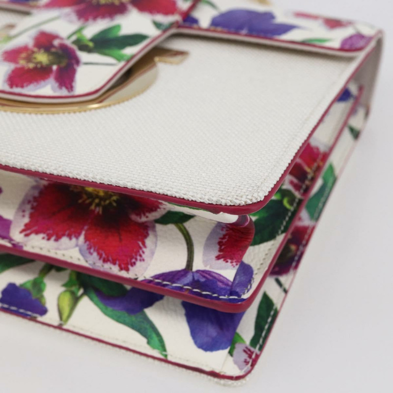 【日本直送】Salvatore Ferragamo Chain Gancini 帆布多色金色包包，正品編號 154076SAM-8