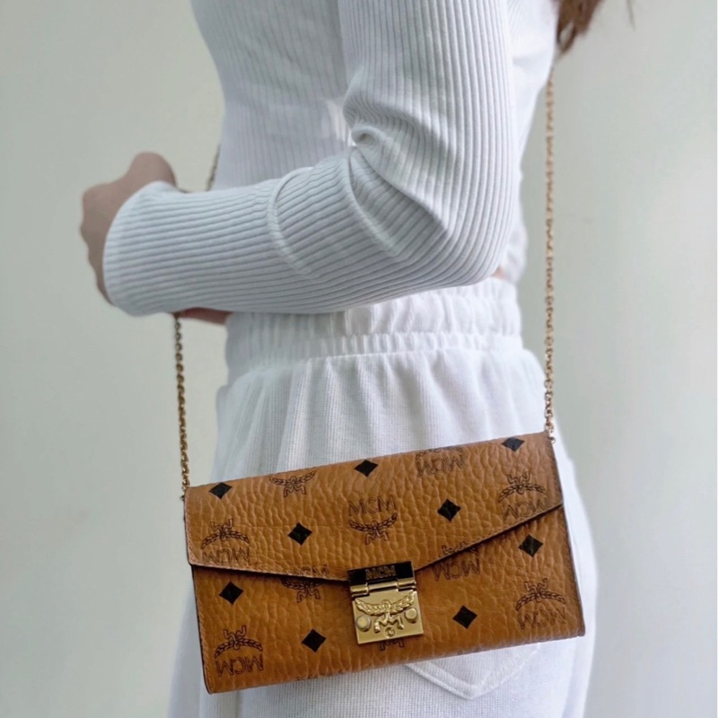 MCM長款斜背包 98新配件盒子-0