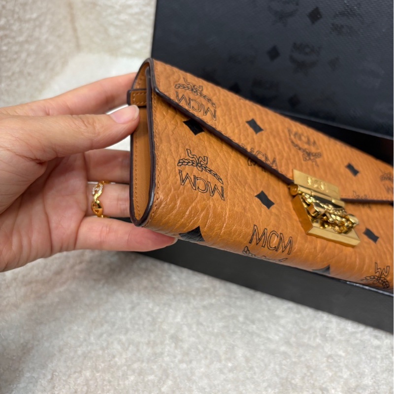 MCM長款斜背包 98新配件盒子-4