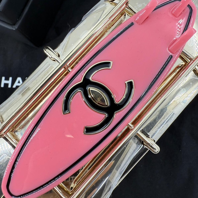 Chanel Cruise 2024 Silver Glitter Lucite, Multicolor Rhinestone & Enamel Hollywood Mini Van Minaudière with Light Gold Hardware-7