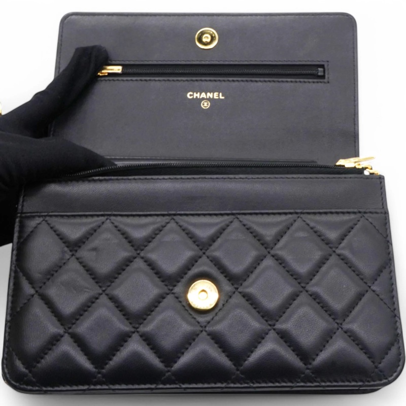 Chanel woc 羊皮金鍊-3