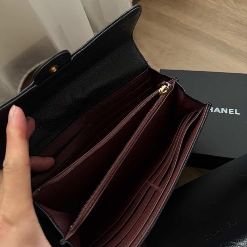 Chanel · 經典荔枝牛皮金釦翻蓋長夾 #全網最低價 #在台現貨秒發-2