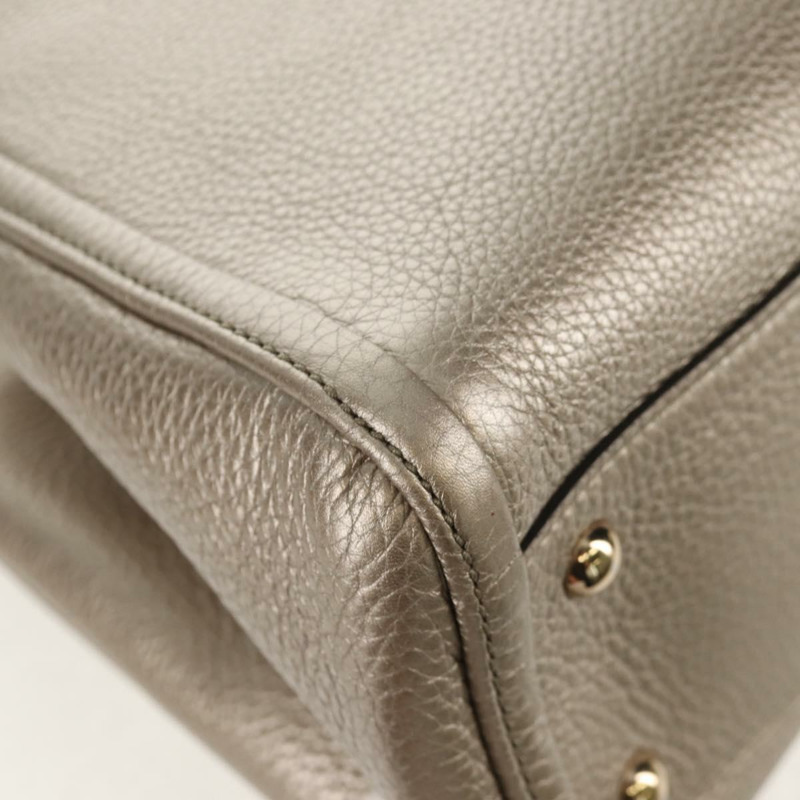 【日本直送】GUCCI Soho 手提包 皮革 兩用 香檳金 金色 336751 正品 am9635V-17