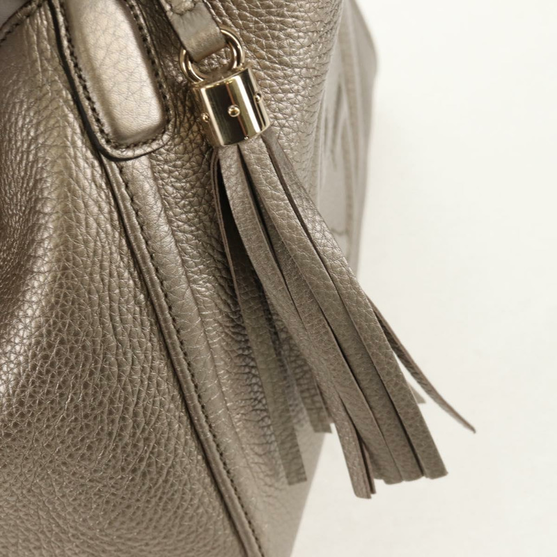 【日本直送】GUCCI Soho 手提包 皮革 兩用 香檳金 金色 336751 正品 am9635V-19