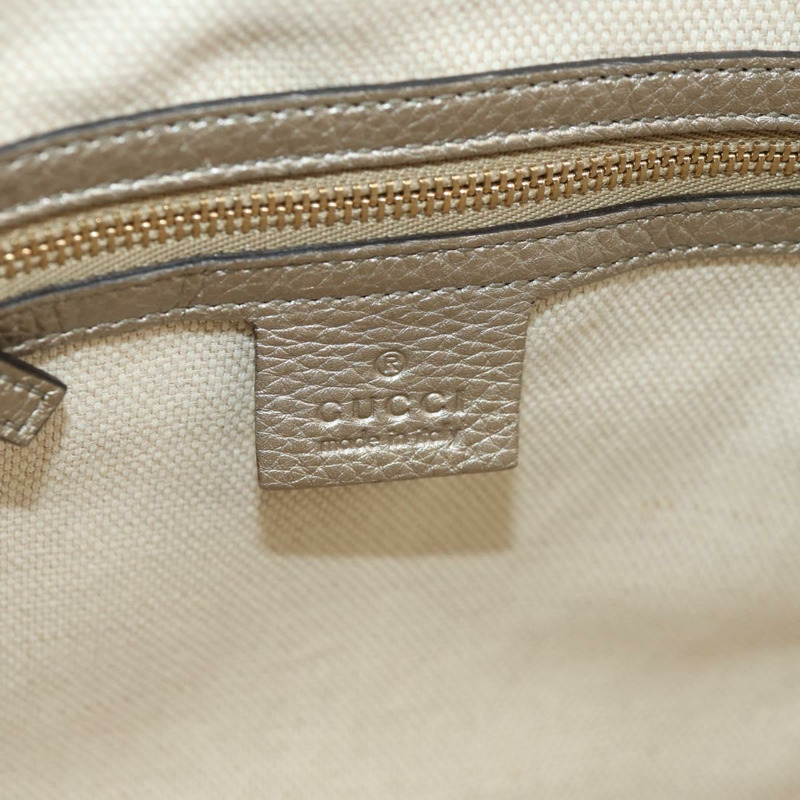 【日本直送】GUCCI Soho 手提包 皮革 兩用 香檳金 金色 336751 正品 am9635V-20