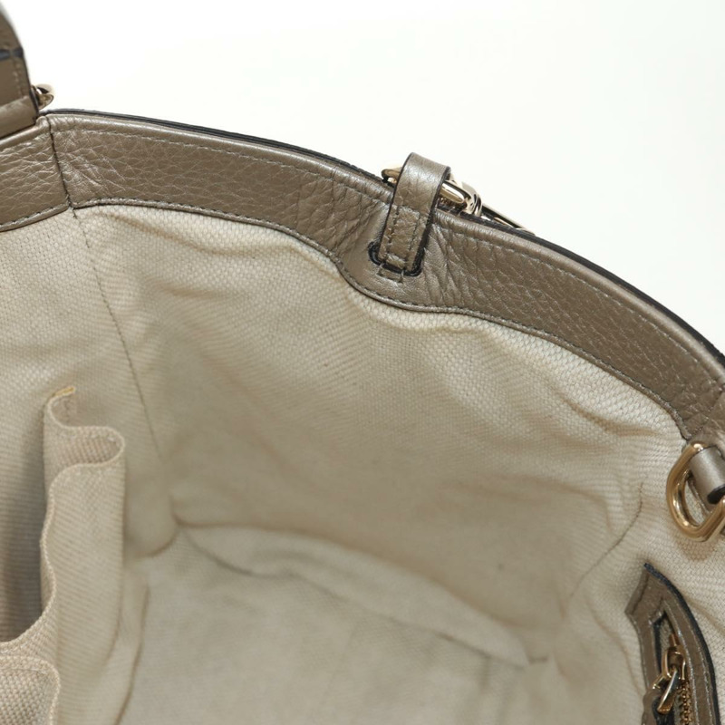 【日本直送】GUCCI Soho 手提包 皮革 兩用 香檳金 金色 336751 正品 am9635V-21