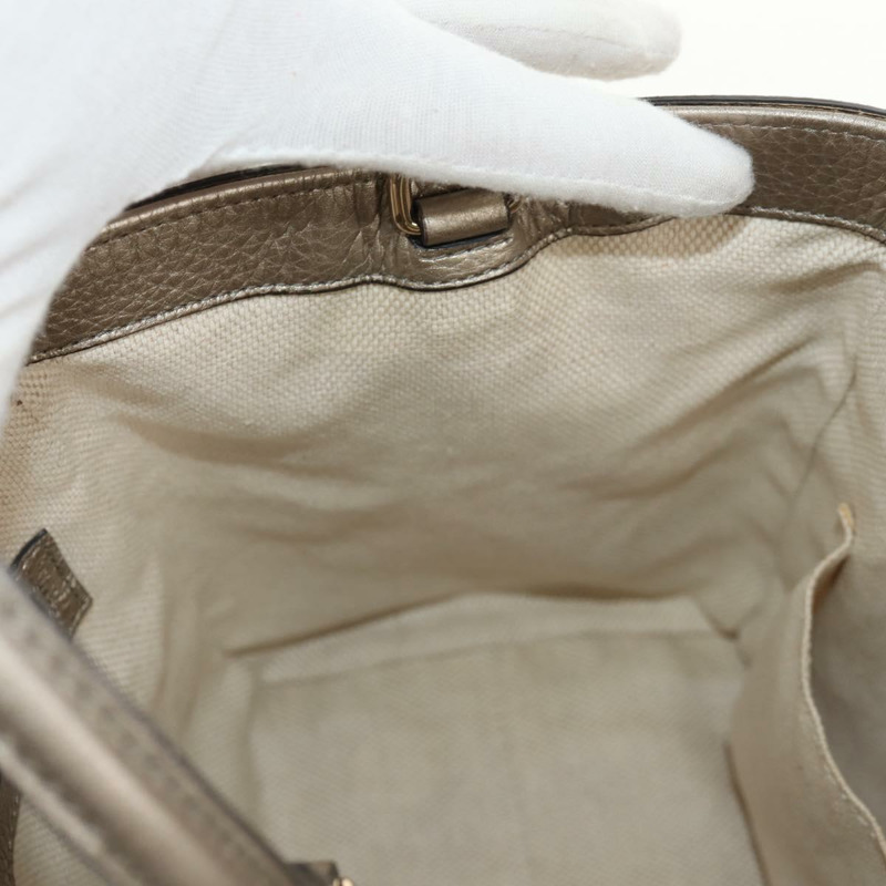 【日本直送】GUCCI Soho 手提包 皮革 兩用 香檳金 金色 336751 正品 am9635V-22