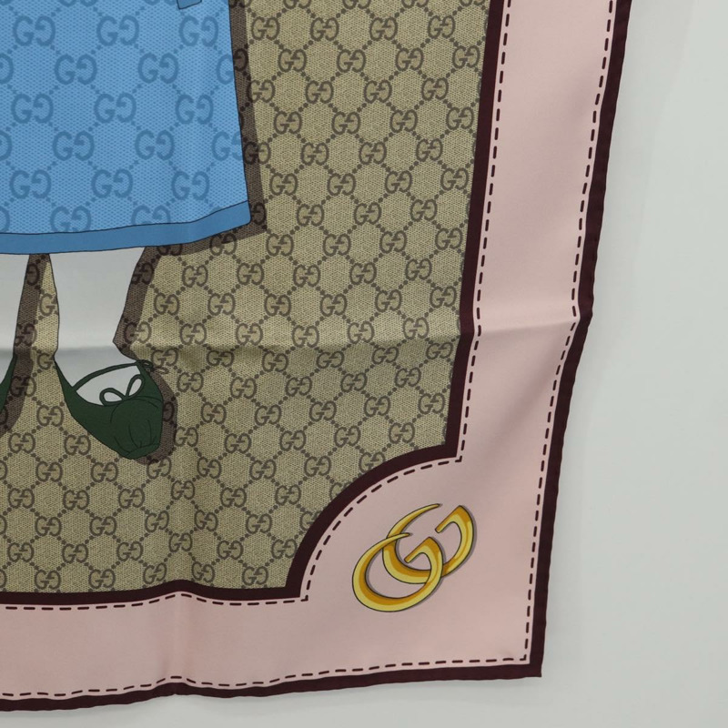 【日本直送】GUCCI x Yuko Higuchi 絲巾 米色 正品 151300M-9