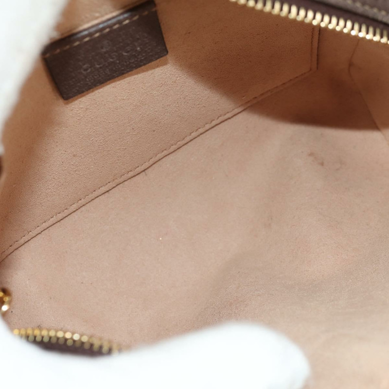 【日本直送】GUCCI Ophidia GG Supreme Web Sherry Line Bag PVC Beige 517350 Auth yk19604M-9