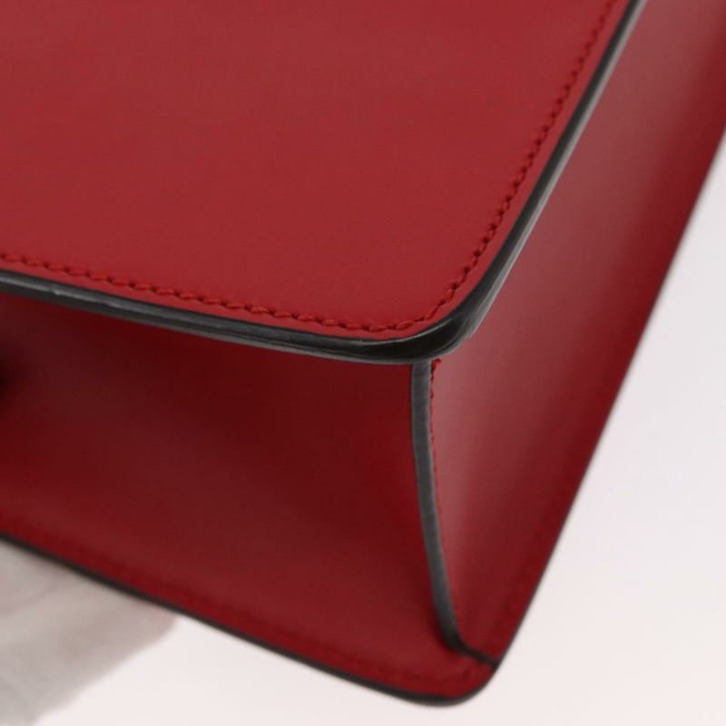 【日本直送】GUCCI Sylvie Sherry Line 單肩包，皮革材質，紅色/金色/海軍藍，貨號 421882，正品編號 154071M-14