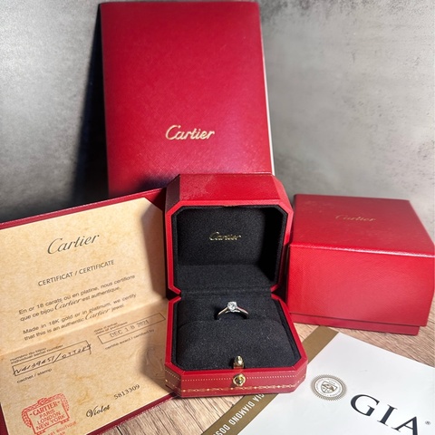 卡地亞單鑽鑽戒