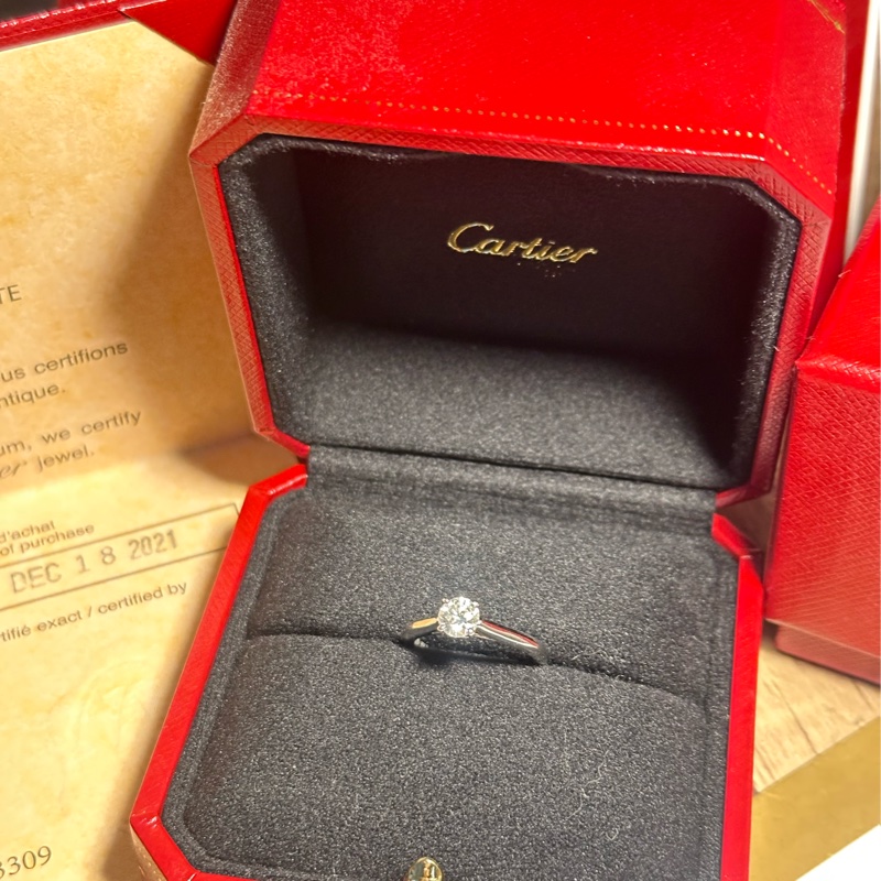 卡地亞單鑽鑽戒-1