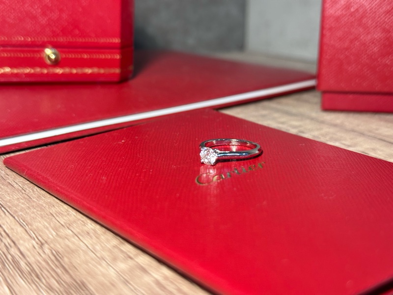 卡地亞單鑽鑽戒-2