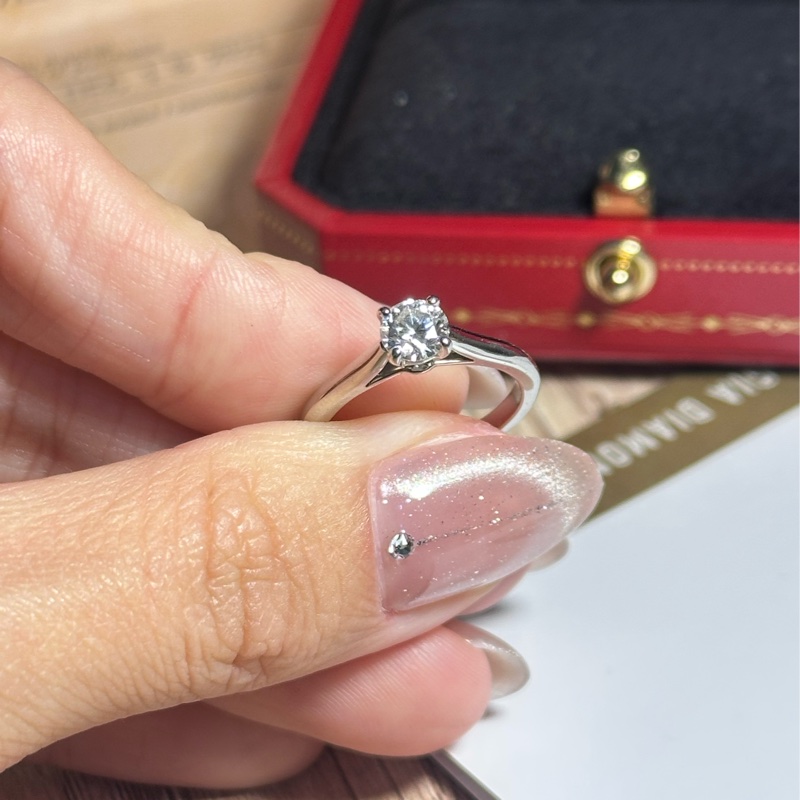 卡地亞單鑽鑽戒-4