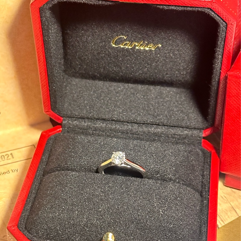 卡地亞單鑽鑽戒-5