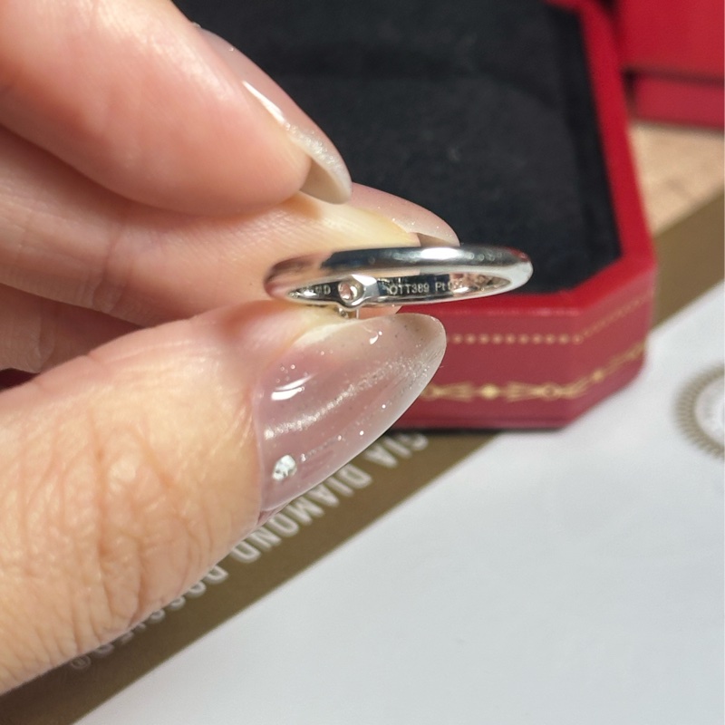 卡地亞單鑽鑽戒-7