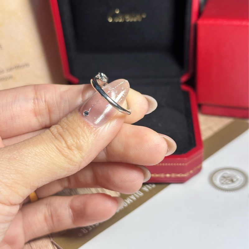 卡地亞單鑽鑽戒-11