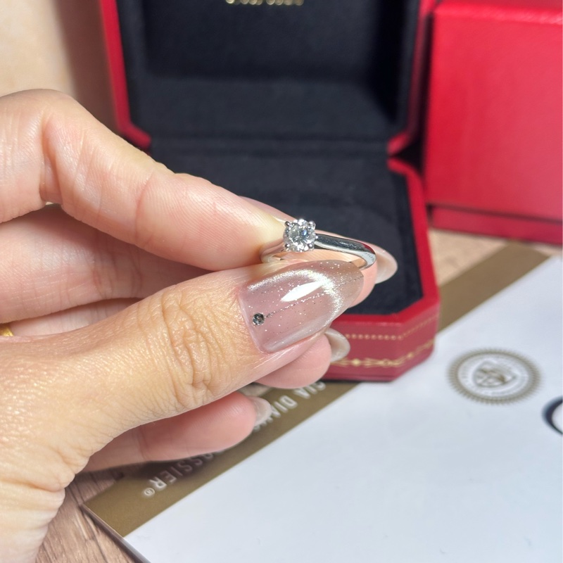 卡地亞單鑽鑽戒-12