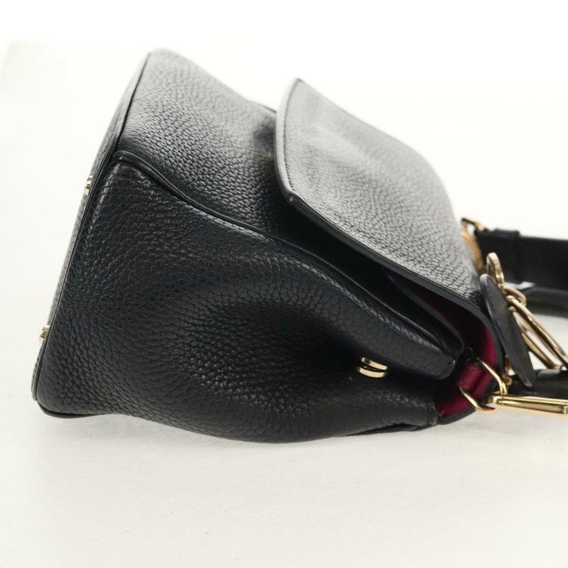 【日本直送】Christian Dior Lady Dior Be Dior 小皮革雙肩包 黑色 金色 Auth 152955AV-3