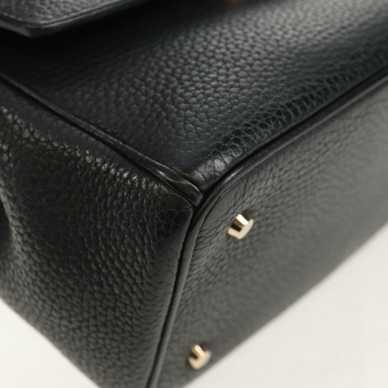 【日本直送】Christian Dior Lady Dior Be Dior 小皮革雙肩包 黑色 金色 Auth 152955AV-16