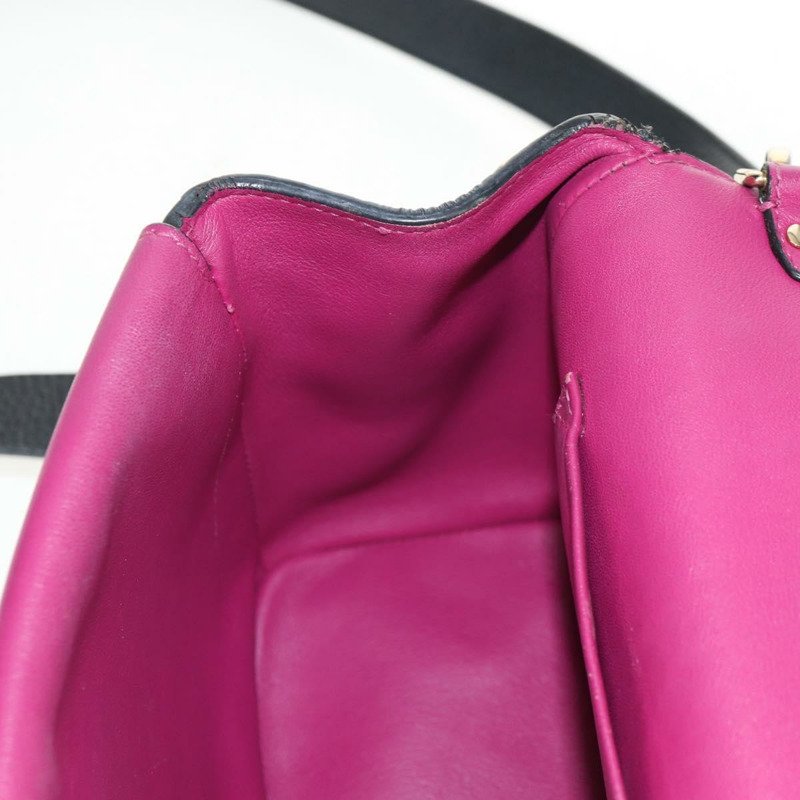 【日本直送】Christian Dior Lady Dior Be Dior 小皮革雙肩包 黑色 金色 Auth 152955AV-26