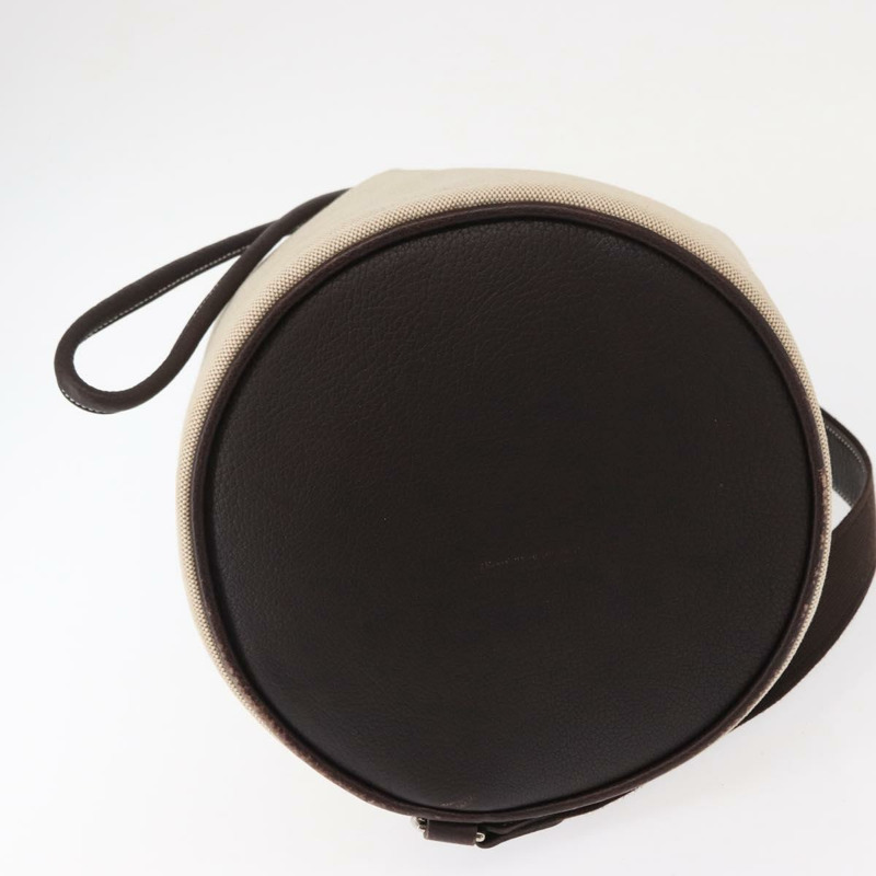 【日本直送】愛馬仕 Sac Marine Recife MM 單肩包帆布皮革米色正品 bs30975-4