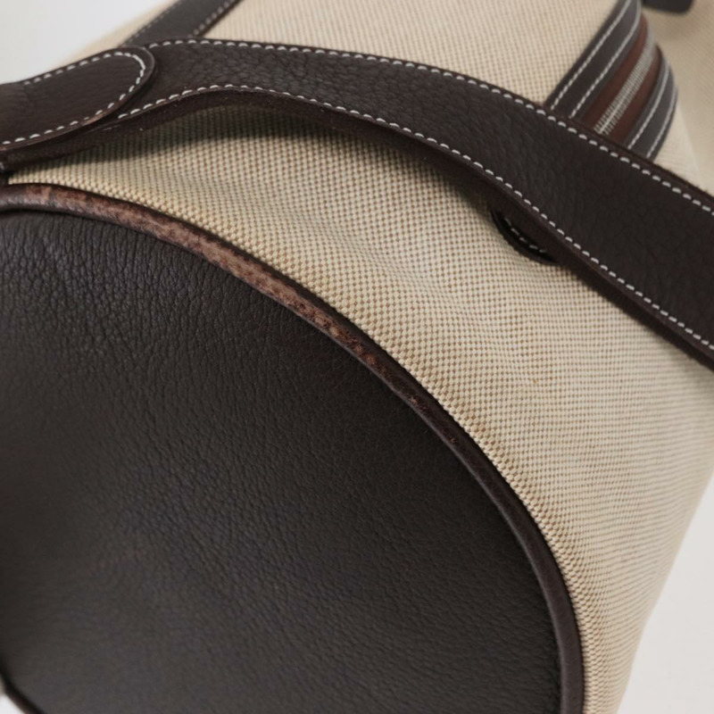 【日本直送】愛馬仕 Sac Marine Recife MM 單肩包帆布皮革米色正品 bs30975-8