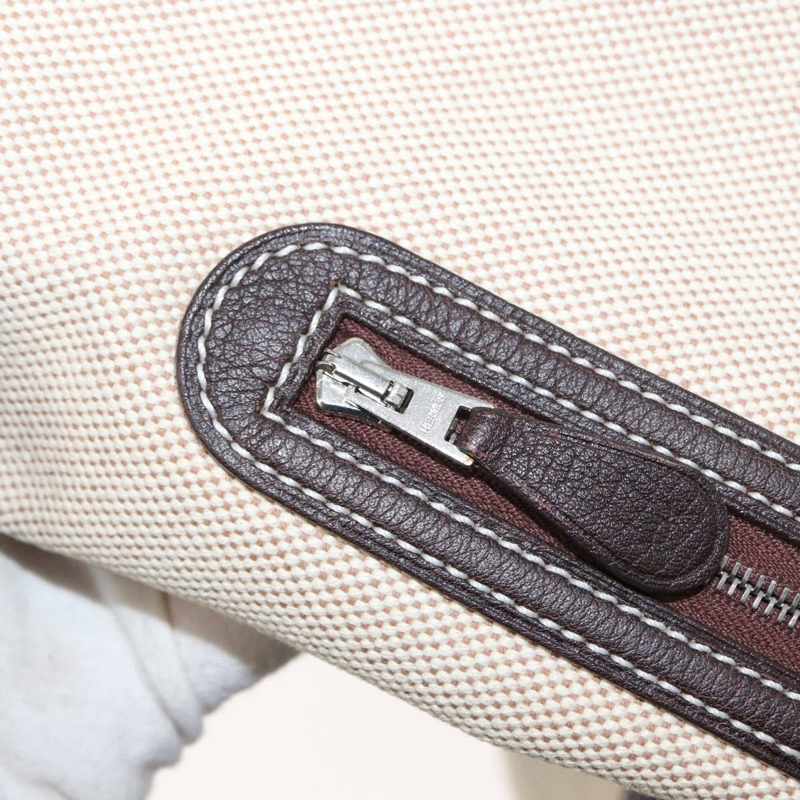 【日本直送】愛馬仕 Sac Marine Recife MM 單肩包帆布皮革米色正品 bs30975-20