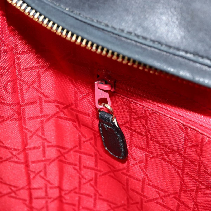 【日本直送】Christian Dior Canage Lady Dior 手提包，羊皮材質，黑色，金色，正品，貨號 yk19533-20