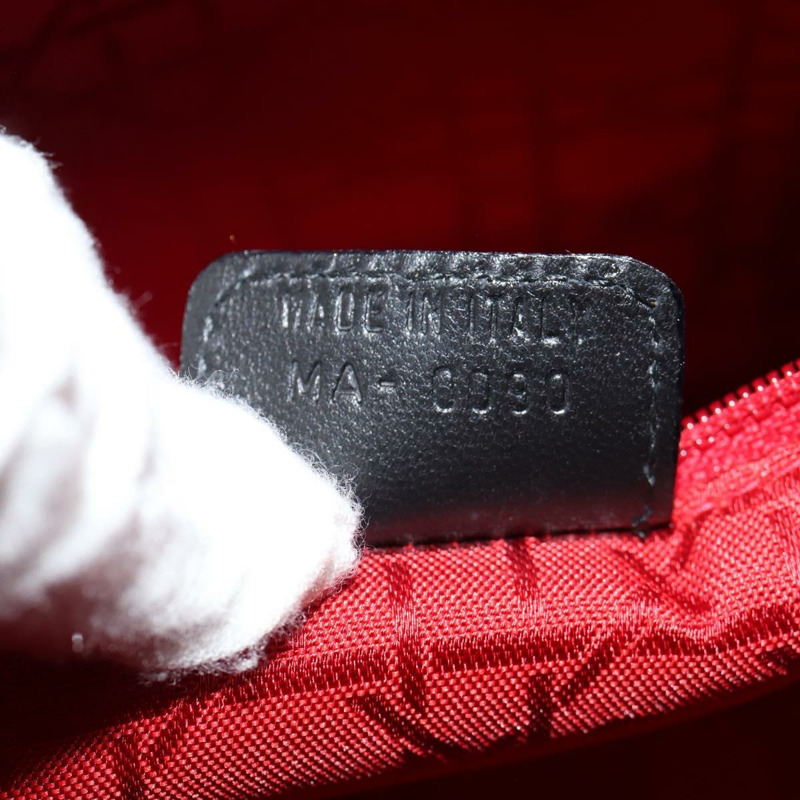 【日本直送】Christian Dior Canage Lady Dior 手提包，羊皮材質，黑色，金色，正品 yk19860V-10