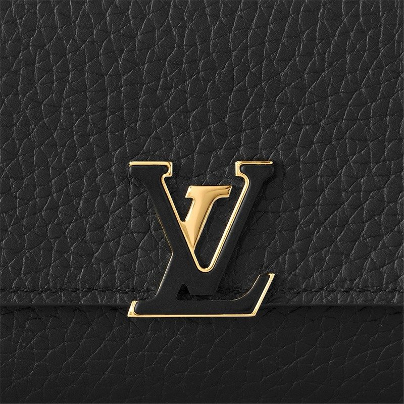 🇫🇷Louis Vuitton Capucines 小型錢包/短夾 黑&玫紅色 全新美品/大全配-2