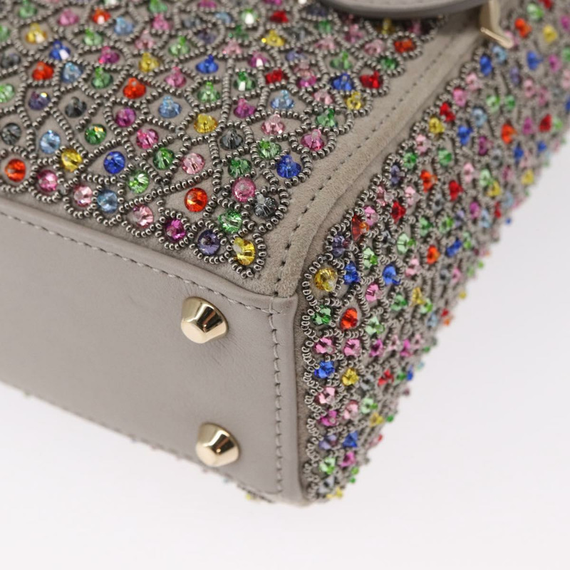 【日本直送】Christian Dior Lady Dior 串珠手袋 皮革 多色 金色 正品 142981SM-13