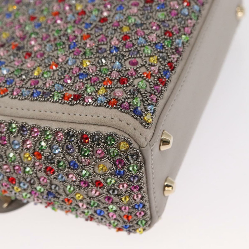 【日本直送】Christian Dior Lady Dior 串珠手袋 皮革 多色 金色 正品 142981SM-14